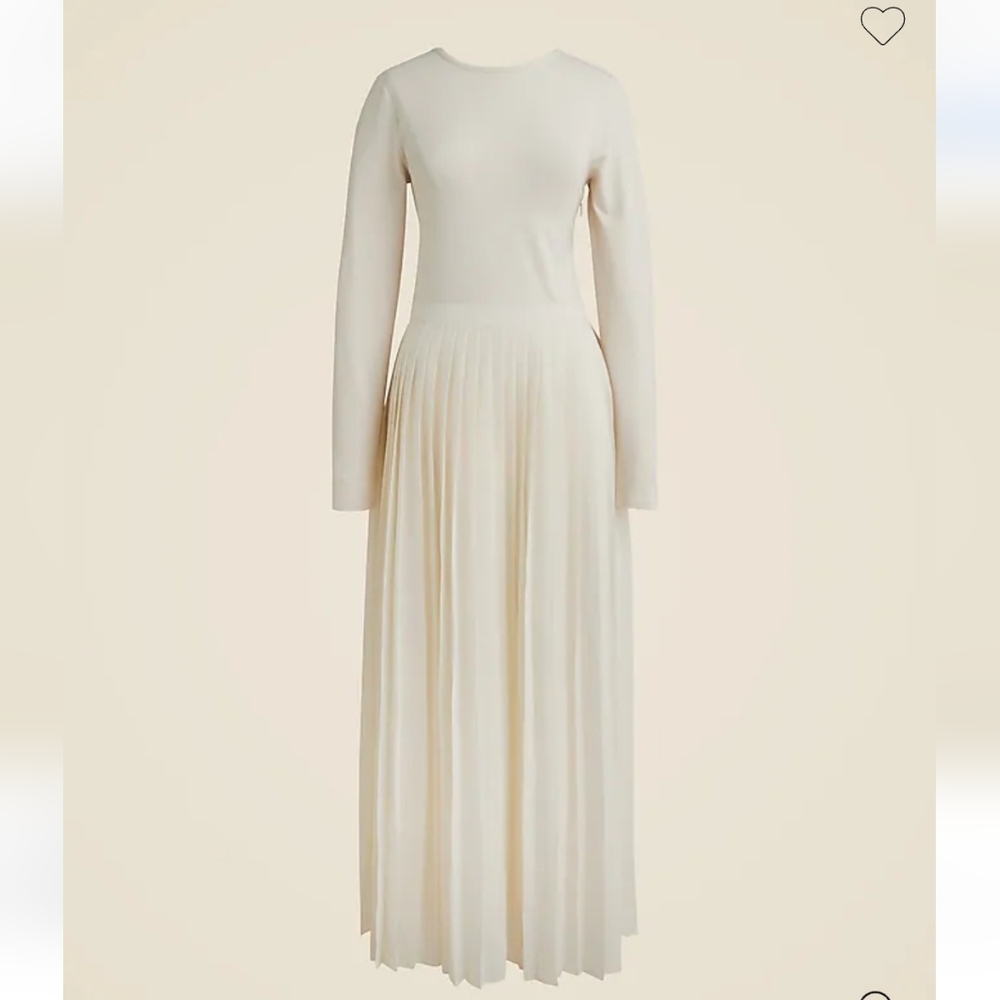 J Crew Pleated ballet dress in stretch cotton blend, NWT CF797